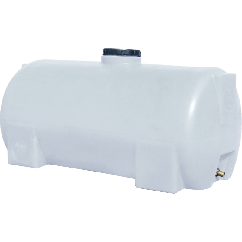 Бак 150 л горизонтальний ГО ПБ білий ПЛАСТ БАК